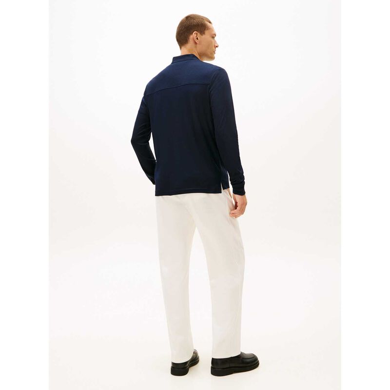 Tommy Hilfiger Ls Liquid Rwb Zip Reg Polo image number 1